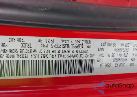 2018 Ram 1500 Slt из США, поврежденный, VIN 1C6RR6LT8JS123645